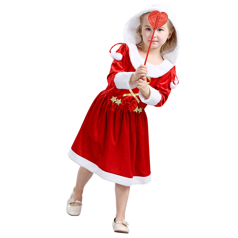 FC149 Santa Clause Christmas Fancy Dress Outfit Red